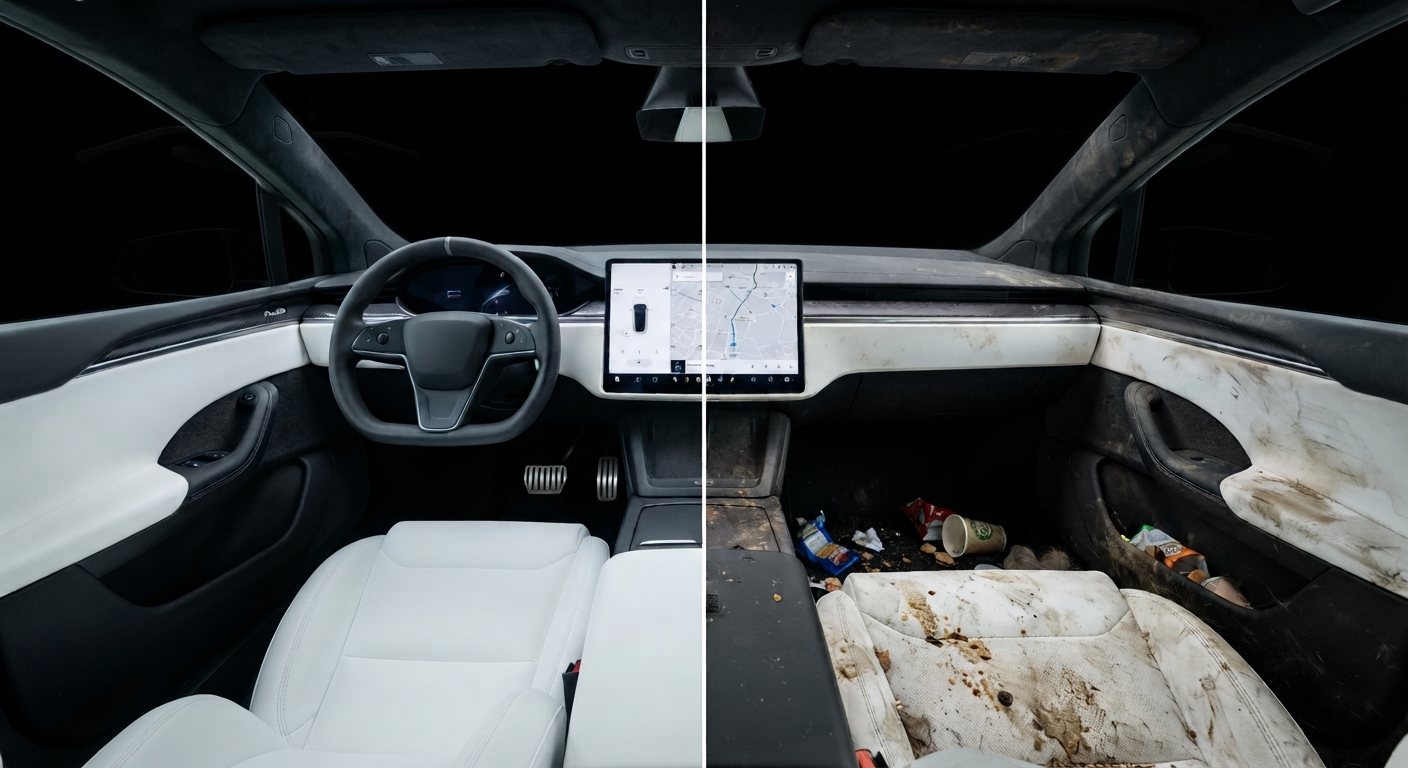 Tesla interior detailing Sienna Plantation